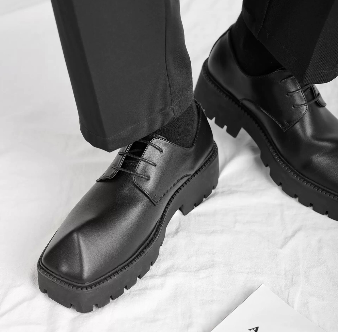 Rhino Horn Platform Thick-Soled Small Leather Shoes - Buy on Payuee e-Shop