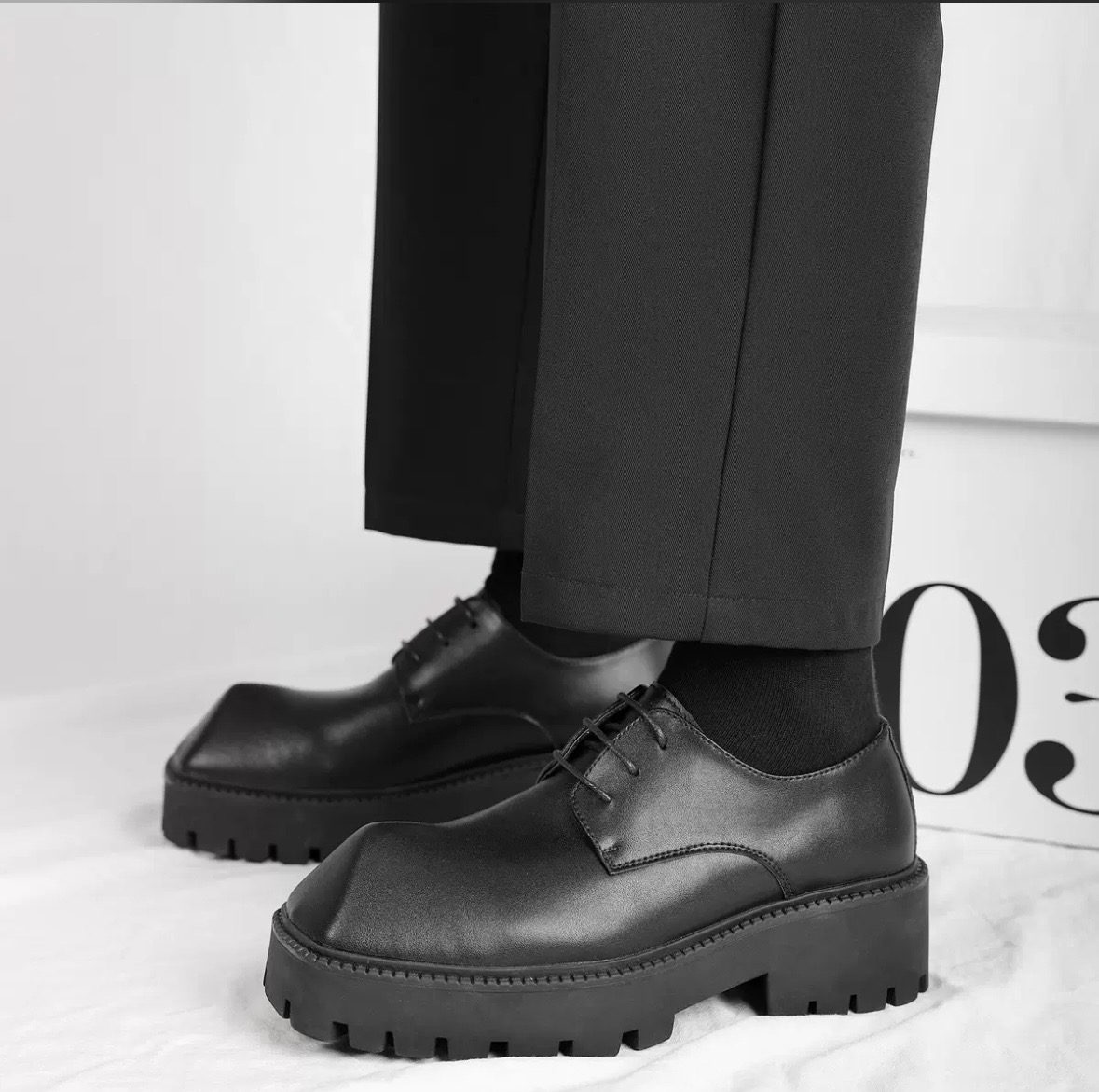 Rhino Horn Platform Thick-Soled Small Leather Shoes - Buy on Payuee e-Shop